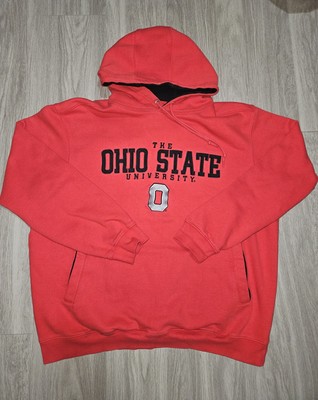 Vintage Y2K Foot Locker Ohio State University Hoodie Men's L Red Oversized