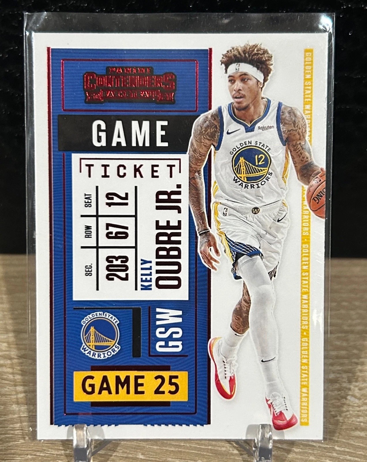 2020-21 Panini Contenders - Game Ticket Kelly Oubre Jr. #6 Red Foil