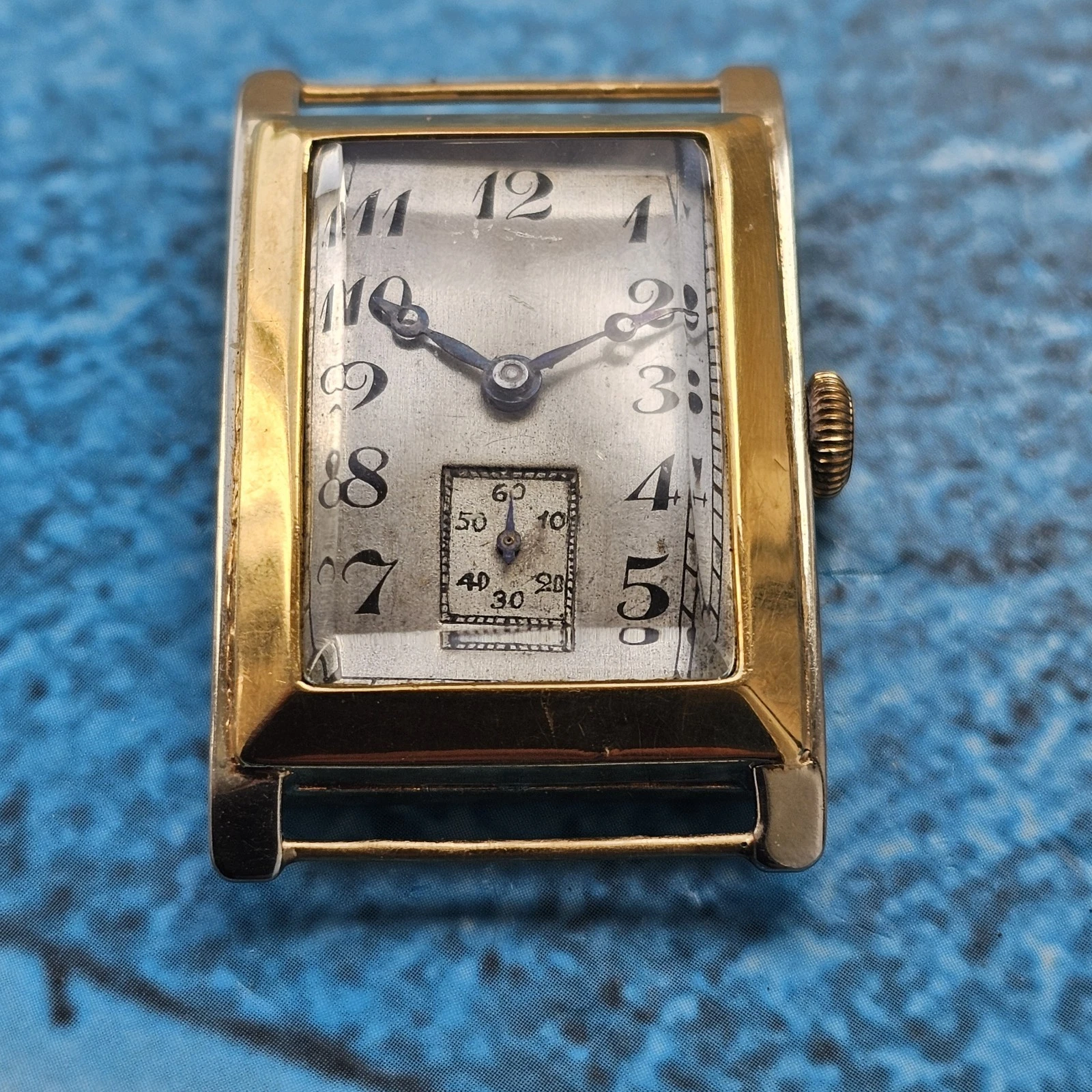 Omega — Vintage 18k Solid Gold Omega Tank Manual Men's Watch Cal 20F Circa 1936  18ct