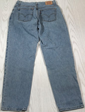 Vintage Levi's Classic Relaxed 550 Jeans Women 12 Blue High Rise 100 Cotton Y2K