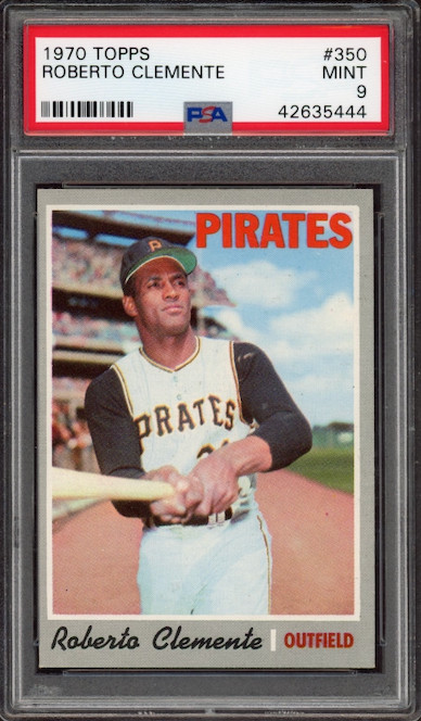 1970 Topps #350 Roberto Clemente PSA MINT 9