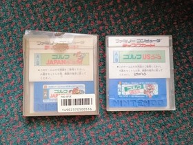 Lot of 2 Nintendo Famicom Disk System Mario Golf Course Japan, US.  NOT WORKING