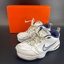 Nike Air Monarch IV Mens Size 10 Athletic White/Metallic Silver 415445-102