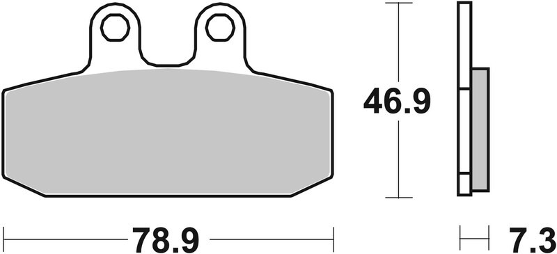 Plaquettes de frein Brembo 07GR13CC moto route carbone céramique avant