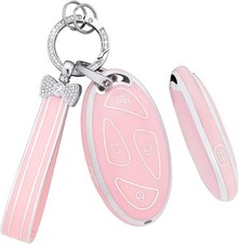Key Fob Cover fit for 2025 2024 Elantra Tucson Kona Santa Fe Sonata Ioniq 6 Pink