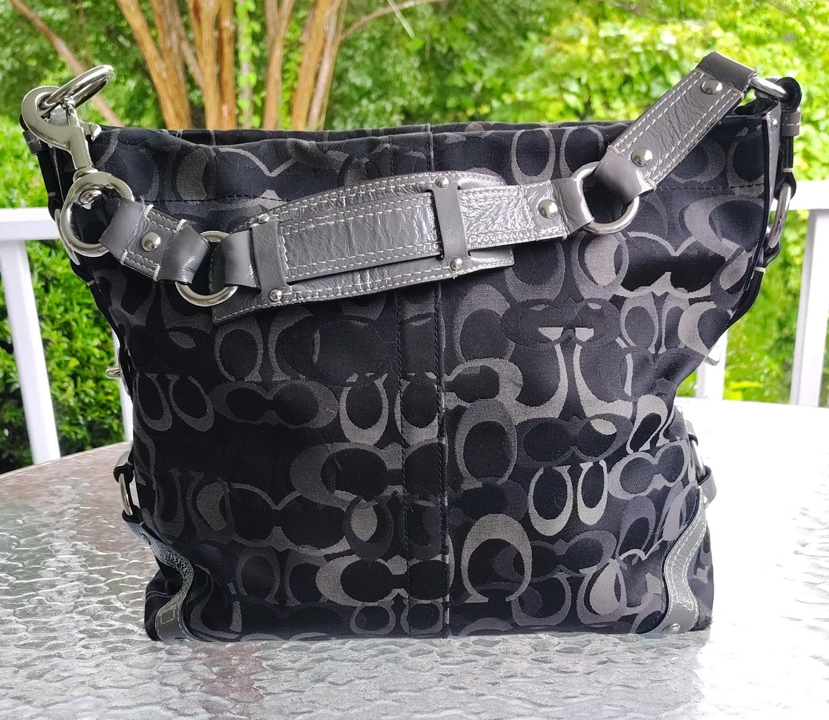 Coach Carly Canvas Exterior Large Bags & Handbags for Women for