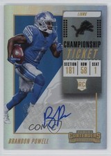 2018 Panini Contenders Championship Ticket 29/49 Brandon Powell #324 Auto 1n8r