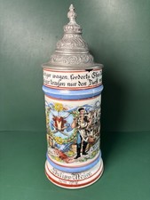 Bierkrug Metzger Zunft Lithophanie Butcher Jug Metzgergeselle Geschenk 1916 Ulm