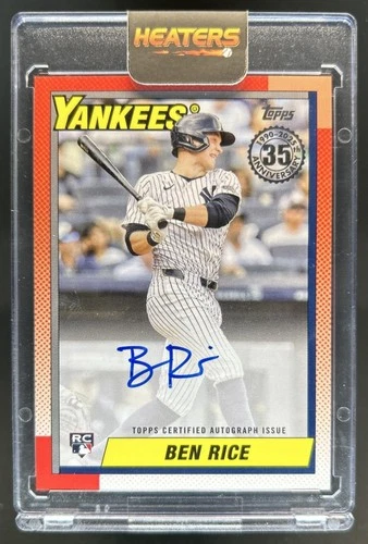 Ben Rice 2025 Topps Ben Rice #90A Auto