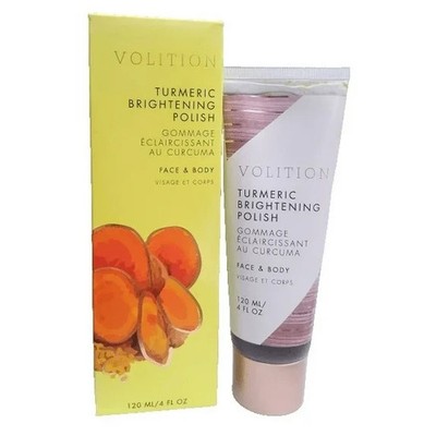 Volition Turmeric Brightening Polish for Face and Body 4 oz Full Size NIB Sealed