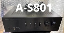 YAMAHA A-S801 Integrated Amplifier, Black, Working Condition, 2014, From Japan