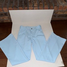 Lee Leisure Suit Mens Pants Vtg 70s Blue Looks New Free Shipping