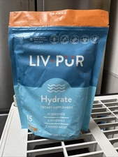 Liv Pur Premium Supplement. Power Your Water. Orange Hydration Pack Of 15