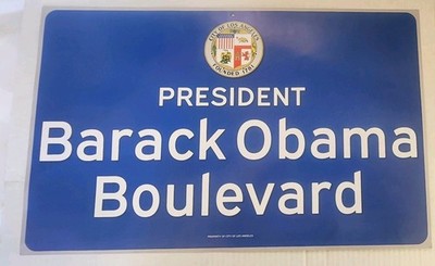 Obama Blvd Naming Ceremony Poster 2019   USAF Obama Team Estate Provenance