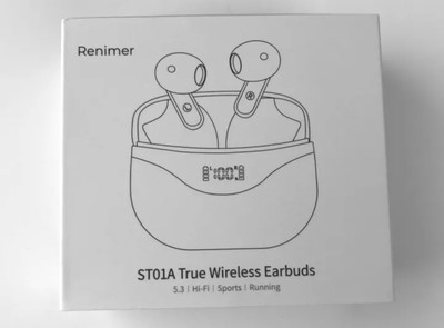 Renimer True Wireless Earbuds Sports Headphones Bluetooth 5.3