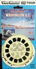 Beautiful Washington D.C. Set 2 - 3d View-Master 3 Reel Packet - Full Color