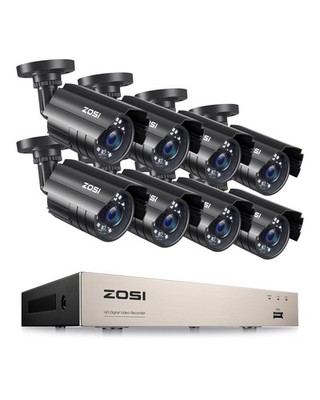 8CH 5MP Lite Security Camera System with AI Human Vehicle Detection, H.265 8 ...