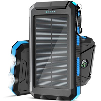Solar Charger, 38800Mah Solar Power Bank, Waterproof External Backup Battery Pow