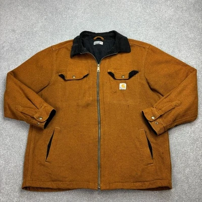 Carhartt Jacke Erwachsene X Large Braun Rain Defender Pawnee Shirt Jac... - Bild 1 von 4