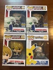 Lot of 4 Funko Pop Summoned Skull, Joey Wheeler, Metallic Pikachu Yugioh/pokemon