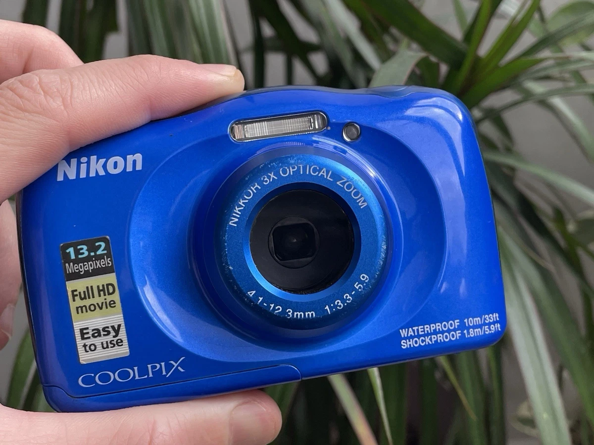 Nikon COOLPIX W100 Marine 13.2MP Waterproof Digital Camera blue | eBay
