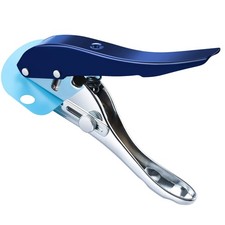 Heavy Duty Single Hole Punch Portable Hand Held Paper Punch 8MM Blue