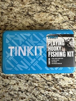 TINKIT Playing Hooky Fishing Kit  Pliers, Fish Knife, Tape Measure & Spoon Lure!