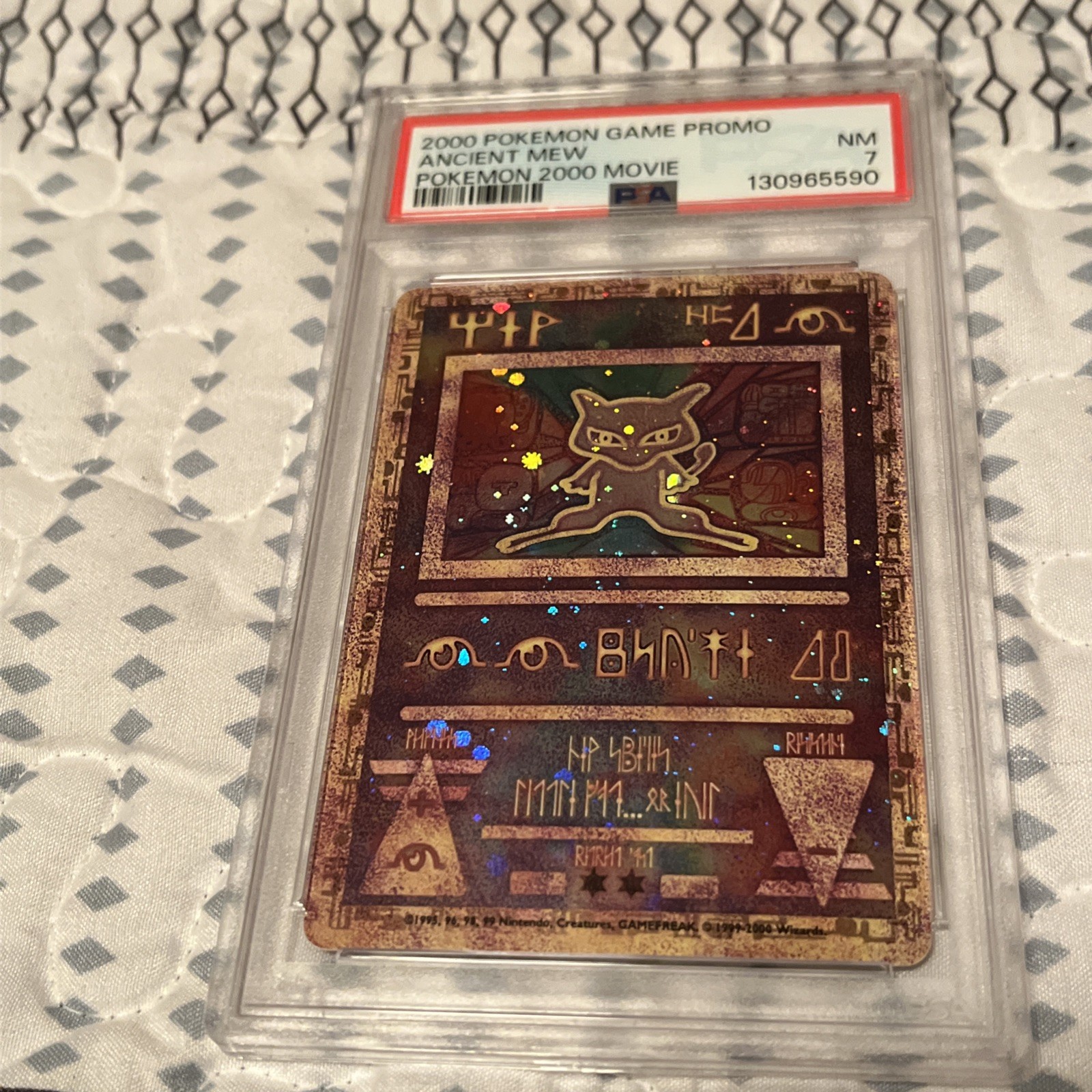 Pokemon TCG Ancient Mew Holo Movie Promo Graded PSA 7 NM 2000 New Cert