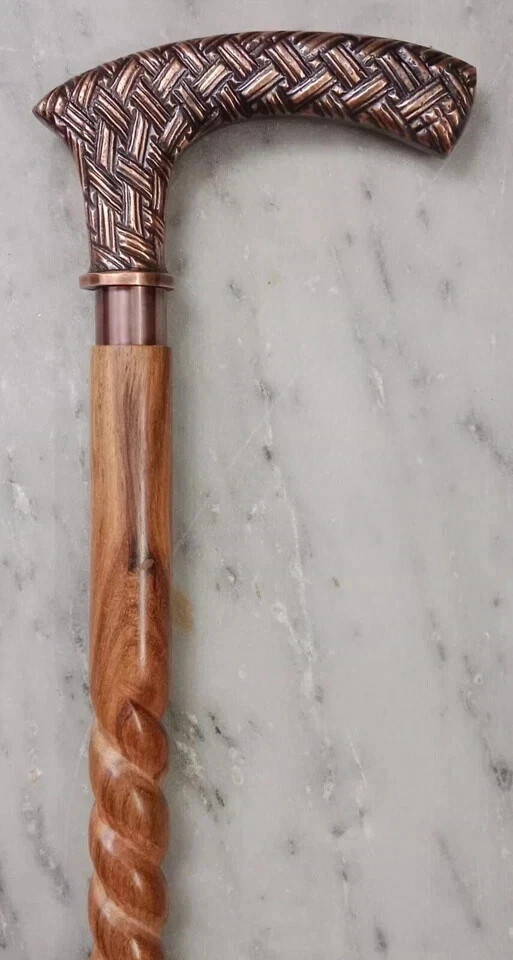 36'' Antique Style Victorian Solid Brass Head Han… - image 5