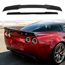 For 2005-2013 Corvette C6 Zr1 Carbon Style Rear Spoiler Light Tinted Wicker Bill For 2005-2013 Corvette C6 Zr1 Carbon Style Rear Spoiler Light Tinted Wicker Bill