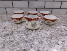 Noritake Nippon, Childs China Set, Set Of 6, Teacups  Creamer, Antique