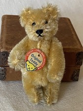 Hübscher kleiner Steiff Original Teddybär - 9 cm/3,5 Zoll - antik/alt/vintage