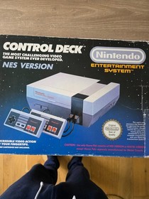 Nintendo NES Control Deck Console Boxed PAL Variant with Controller and Manuals