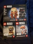 Lego Star Wars BrickHeadz 40547 Obi Wan & Darth Vader, Lego 40615 & Lego 40675