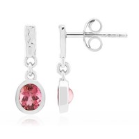 Ohrringe Aus Silber Mit Brasilianischem Rosa Turmalin