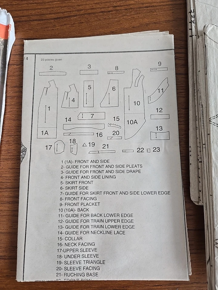 Simplicity 4244 Wrights Victorian Bridal Museum Pattern UNCUT Sz HH 6,8,10,12  - Image 3 of 4