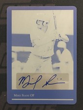 Mike Siani 2018 Leaf Ultimate Draft Black Printing Plate Auto 1/1 CARDINALS