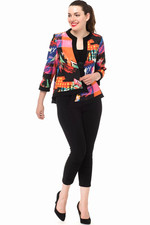 Joseph Ribkoff Swing Jacket Womens Size 14 3/4 Sleeves New 247