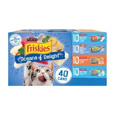Purina Ocean Of Delight Gravy Variety Pack Wet Cat Food 5.5 oz Cans 40 Pack 3.25 per gallon