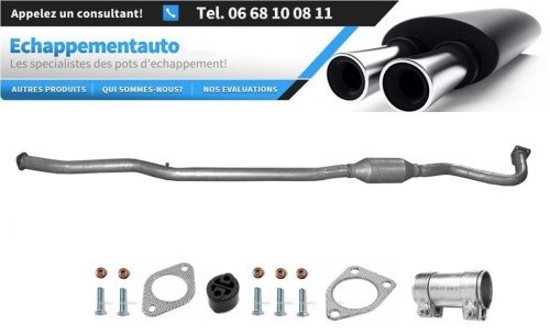 Silencieux central Mitsubishi Outlander II 2.0D reduction sonore et flux de gaz