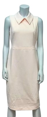 Calvin Klein schönes Damenkleid mit Reißverschluss Scuba-Kreppblüten Größe 4 UVP 135 £