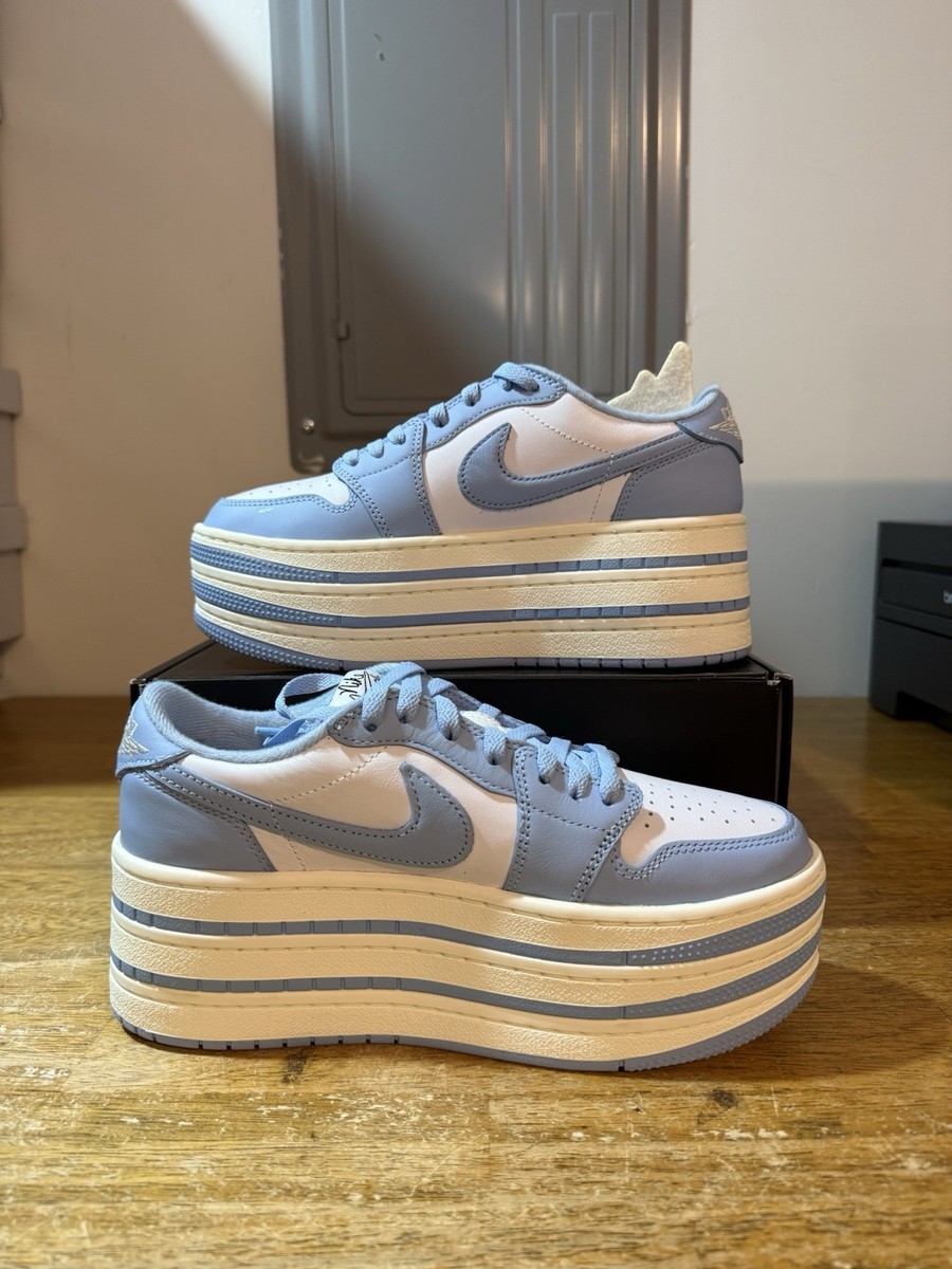 Women's Size 5-12 Nike WMNS Air Jordan 1 Triple Stack Psychic Blue