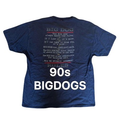 90s BIGDOGS T-shirt Vintage Vintage Dog Animal