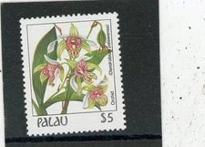 Palau 1987 Flowers Scott# 141 Mint NH $5 Hi-Val