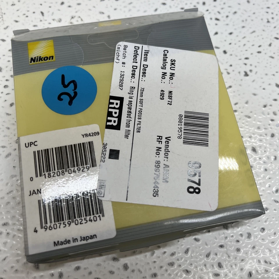 Nikon 72mm Soft Focus Filter RING IS SEPARATED FROM FILTER!! - Image 3 of 3