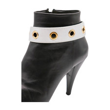 Women Gold Boot Chain Bracelet Strap Shoe Anklet Silver Band Holes Charm Band