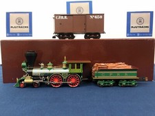 SMR Trains Brass C.P.R.R �Atlantic� (1864) 4-4-0 Steam Engine & Box Car w/ Sound