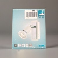 Eglo Sarria Led Spot Wandleuchte Strahler Weiß Chrom 5W 400Lm 3000K An/Aus Schal