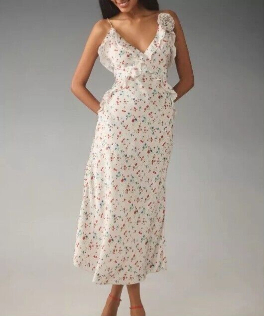 knee length dresses for ladies Blue Floral Bardot Midi Dress – Rosies Closet