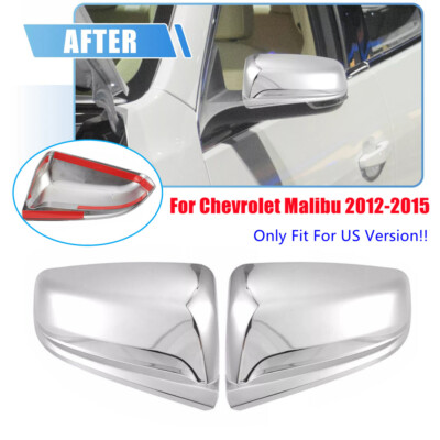 ABS Chrome Side Rearview Mirror Cover Caps For Chevrolet Malibu 2012-2015 ﻿